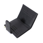 Champs - Porte-cartes à rabat Iconic - Noir-Poche arrière zippée