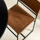 Modway - Thatcher Cuir et métal Chaise à manger - Tan-Entièrement assemblé