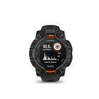 Garmin - Montre connectée Instinct 3 - 45 mm - Solaire - Noir avec bracelet noir-Chargement solaire - Obtenez une autonomie illimitée en mode montre intelligente avec le chargement solaire.