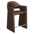Modway - Talia 37 pouces Cuir végane Tabouret de comptoir - Espresso-Rembourrage en cuir végane