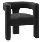Modway - Kayla Boucle Tapis Fauteuil - Noir-Fauteuil moderne