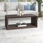 Hudson&Canal - Table basse rectangulaire Osmond 48" de largeur - Brun aulne-Finition en brun aulne aspect bois