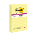 Post-it - Feuillets super collants ligné, jaune canari, 4 po x 6 po, paquet de 3, 270 feuilles-Technologie d'adhésion révolutionnaire
