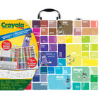 Crayola - Mallette d'artiste édition limitée avec couleurs retirées-115 pièces dans une mallette de rangement en édition limitée, comprend 56 crayons de cire dont 8 couleurs retirées de notre gamme en édition limitée, 15 crayons de couleur courts, 14 marqueurs super-pointes, 14 marqueurs Pip-Squeaks Skinnies, 15 pages à colorier, des plaques à frotter texturées et un guide de trucs et astuces.