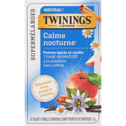 Twinings of London - Supermélanges Calme nocturne - Paquet de 18-Passiflore, pomme, camomille, cannelle, arôme de pomme enrichi naturellement, cardamome, clous de girofle, arôme de vanille enrichi naturellement