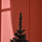 HOMCOM - Arbre de Noël - arbre de Noël fin avec branches réalistes - noir-Couleur : noir 