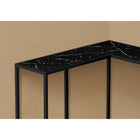 Monarch Specialties - 2158 Table D'Appoint - 36 po L/Marbre Noir/Console De Coin-3