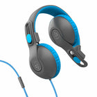 Jlab - Casque d’écoute filaire JBuddies Studio 2 - Bleu/Gris-Coussinets d’oreille en mousse Cloud Foam, adaptés aux enfants de 6 ans et plus.