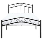 Modway - Townhouse Lit simple, Noir-Conception tubulaire avec finition noire
