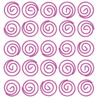 JAM Paper - Trombones circulaires - trombones ronds - rose fuchsia - paquet de 50- Trombones de qualité supérieure fabriqués à partir de fil d'acier recouvert de vinyle de haute qualité
