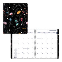 Blueline - 2026 Agenda mensuel Dramatic Floral 14 mois avec couverture imprimée - 11 po x 8-1/2 po - Bilingue-14 mois: décembre 2025 à janvier 2027