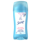 Secret - Antisudorifique et Déodorant Solide Invisible - 73 g - Poudre pour Bébé-Restez frais et sec toute la journée avec la poudre solide pour bébé secret invisible.