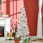 HOMCOM - Arbre de Noël - arbre de Noël fin avec branches réalistes-Des branches réalistes donnent un aspect plein et luxuriant à l'arbre 