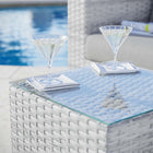 Modway - Convene Terrasse extérieure Table d’appoint - Gris clair-Résistants à l’eau et aux UV