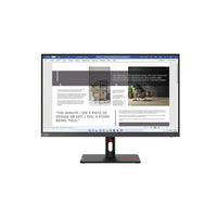 Lenovo - Écran ThinkVision 27 po FHD IPS - S27i-30-Dalle IPS FHD de 27 pouces offrant une qualité d'image vive et fluide grâce à un sRGB de 99 %, un taux de rafraîchissement de 100 Hz et un CR de 1300:1