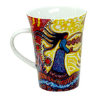 Oscardo - Tasse porcelaine « Amour infini » de Leah Dorion - 295 ml-Tasse en porcelaine à forme élancée - Contient 295 ml / 10 oz, idéale pour le café, le thé et les boissons chaudes