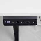 Ezywork - Bureau debout électrique à pièce entière - Cadre noir / Dessus blanc-Capacité de poids : 154 lb
