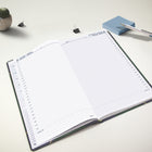 Blueline - 2027 agenda quotidien Traditional – 13 3/8 po x 8 po – vert marbré – bilingue-Format de page: 13-3/8po H x 8po L