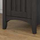 Bush Furniture Salinas - Bureau en forme de L avec rangement - noir vintage (SAD160VB-03)-Tiroir-boîte peut contenir de petits objets, notamment des ustensiles d'écriture, des blocs-notes, des chéquiers et d'autres fournitures de bureau à domicile