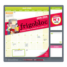 Blueline - 2025-2026 Calendrier Magnétique Frigobloc - 14 po x 13-1/2 po - Français-17 mois, août 2025 à décembre 2026
