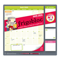 Blueline - 2025-2026 Calendrier Magnétique Frigobloc - 14 po x 13-1/2 po - Français-17 mois, août 2025 à décembre 2026