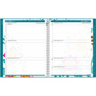 AT-A-GLANCE - Agenda scolaire hebdomadaire/mensuel Evelina 2024-2025 - 8 1/2 po x 11 po - sarcelle - bilingue-Couverture sarcelle