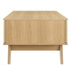 Modway - Soma Table basse - Chêne-Portes coulissantes