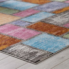 Modway - Success Mosaïque géométrique abstraite de Nyssa Tapis 4 pi l x 6 pi L - Multicolore-Dessous en caoutchouc de prise