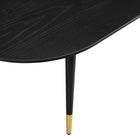 Modway - Vigor Ovale de 47 po Table basse - Noir-Assemblée requise