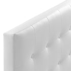 Modway - Emily Vinyle rembourré Tête de lit Queen, Blanc-6