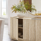 Modway - Hollis 59" Travertin Buffet - Travertin-Base du socle
