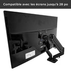 MotionGrey - Support de moniteur simple - Bras de fixation VESA pour écrans jusqu’à 28 po - Noir-5