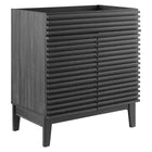 Modway - Render 30" Armoire de toilette de salle de bain (lavabo non inclus) - Charbon de bois-Assemblée requise