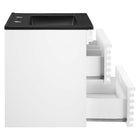 Modway - Render Support mural de 24" Vanette de salle de bain - Blanc Noir-8