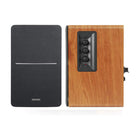 Edifier - R1280DB Enceintes de bibliothèque alimentées Bluetooth au design classique et au son moderne - Brun-Réglez le volume et basculez les entrées du bout des doigts à partir de la télécommande. Contrôle des graves et des aigus situé sur le côté du haut-parleur principal