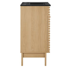 Modway - Render 18" Vanette de salle de bain - Noir de chêne-Comptoir intégré