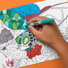 Sharpie - Marqueurs permanents − Pointe fine − Couleurs variées − Paquet de 12-12 couleurs : aqua, baie, noir, bleu, marron, vert, citron vert, orange, violet, rouge, turquoise, jaune