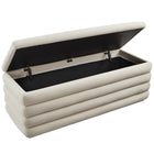 Modway - Mezzo Rembourré Performance Velvet Établi de rangement - Amande-8