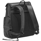 Mancini - Sac à dos Buffalo avec compartiment zippé pour ordinateur portable/tablette - 14,5 x 7 x 16 po - Noir-Convient aux tablettes
