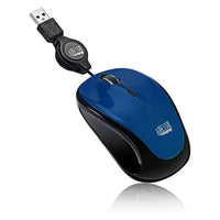 Adesso - iMouse S8L - Souris filaire RGB USB - bleue-Souris RGB filaire USB avec câble rétractable