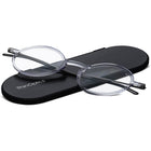 ThinOptics 1.5 Marron Lecteur avec Pod Noir Universel - Marron-Les verres en polycarbonate de qualité optique (utilisés pour les verres correcteurs haut de gamme) sont incassables, plus légers qu'un nickel et aussi fins que 2 cartes de crédit