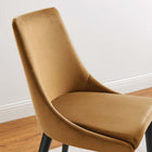 Modway - Viscount Performance Velvet Chaise à manger - Cognac-Capsules de pied non marquées