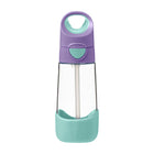 b.box - Bouteille Tritan - 450ml - Pop Lilas-Forme triangulaire unique, facile à saisir pour les enfants