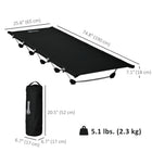 Outsunny - Lit de camp léger pour adultes-Pieds triangulaires pour une stabilité supplémentaire  