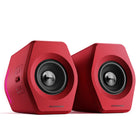 Hecate by Edifier - G2000 Enceintes stéréo de jeu multi-entrées Bluetooth avec lumières RGB - Rouge-12 effets d'éclairage RGB visent à améliorer votre expérience de jeu en habillant votre bureau et votre pièce d'un style spectre