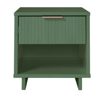 Manhattan Comfort - Table de nuit moderne Granville 18,11" à 1 tiroir - Vert sauge-Moderne-contemporain avec une touche de glamour - Table de nuit pour chambre et salon