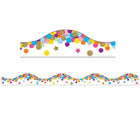 Ashley Productions - Bordure festonnée magnétique - Confettis - 12'/Pack - Paquet de 6-Idéal pour diviser les tableaux blancs en sections pour l'organisation et le travail de base commun