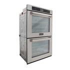 Kucht - Four mural électrique double 30 po, 10 pi³ - Acier inoxydable- Modes de cuisson : Cuire, Griller, Gril convection, Cuisson convection, Rôtissage convection, Réchaud/Levée, Viandes, Produits de boulangerie, Autres