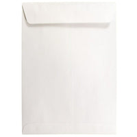 JAM Paper Enveloppes à ouverture au sommet et rabat droit gommé, 7 1/2 x 10 1/2 po, blanches, 200 par paquet-Blanc
