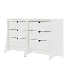 Manhattan Comfort - Coney commode moderne mi-siècle 27,55" - blanc - lot de 2-Capacité de 11 lb par tiroir